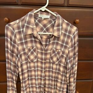BCBG Flannel, Button-Up Shirt